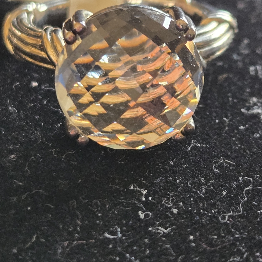 Peter Thomas Roth Silver Solitaire Ring with QTZ Crystal - Picture 4 of 11